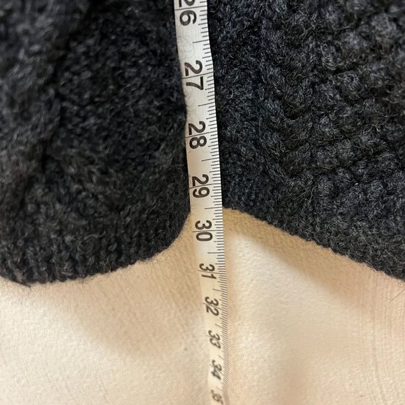 J. Crew Womens Turtleneck Wool Sweater Knitted Long Sleeve Black Size Medium - Picture 7 of 9